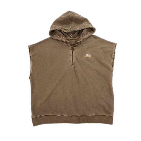 Budro Other - BUDRO Hickory Hero Half Zip Sleeveless Hoodie Minimal Grunge Streetwear 90s Y2k